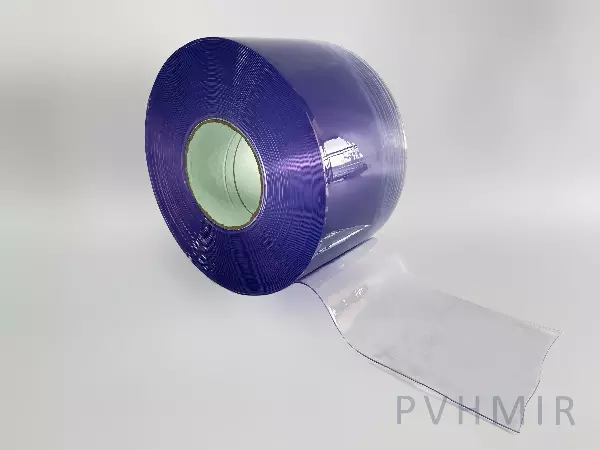 ПВХ завеса рулон гладкая прозрачная 2x200 (2м)